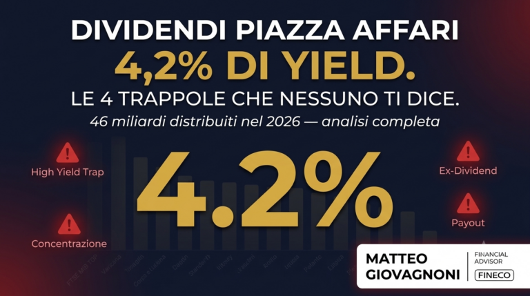 Azioni Dividendi 2026: le 4 Trappole di Piazza Affari