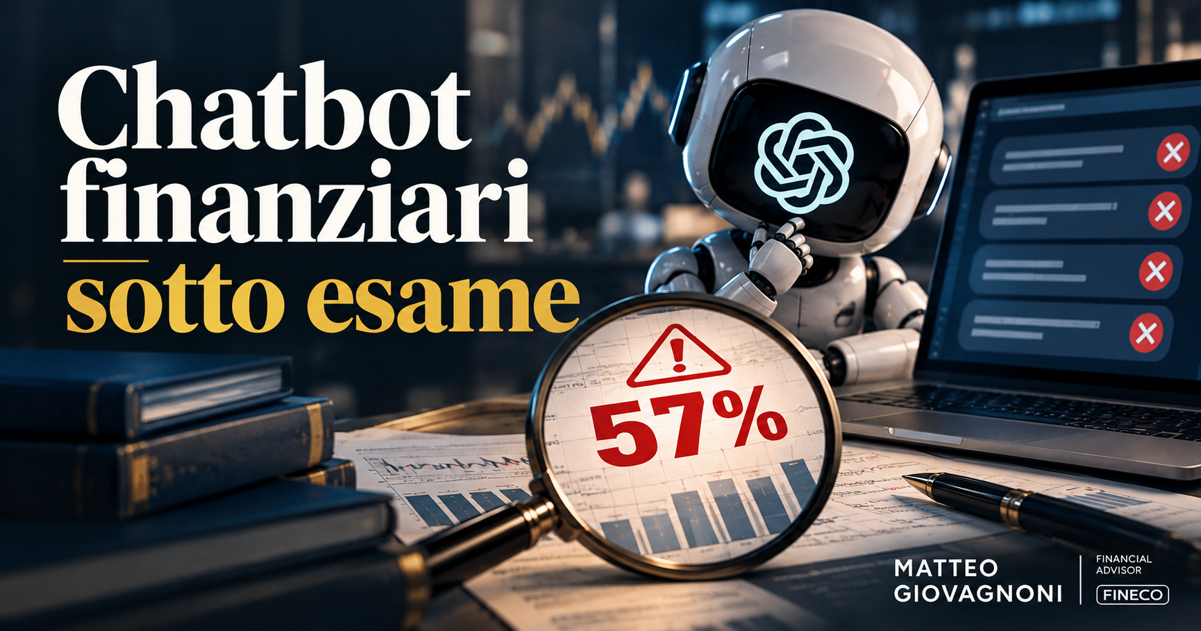 Chatbot finanziari a confronto con un consulente finanziario: i 5 errori più comuni dell’AI sui soldi
